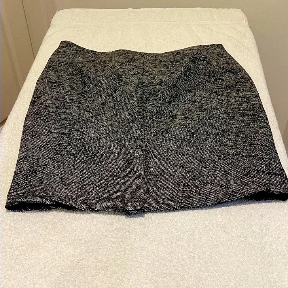 The Limited BlackGrayTweed Lined Tailored Fitted Autumn Skirt Back to Class 14